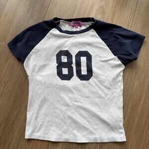 Edikted white and navy baseball Size M